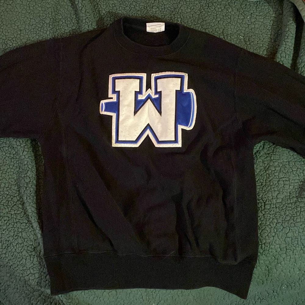 Med/ champion black cheer sweater
